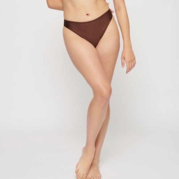 Dynamite Other - Brown Ischia Shiny Bikini Bottom